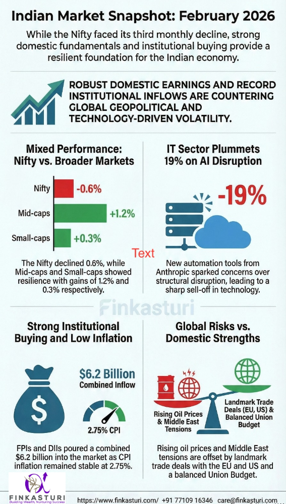 Infographic for The Month That Was: February 2026. The key points are also in the text of this post.